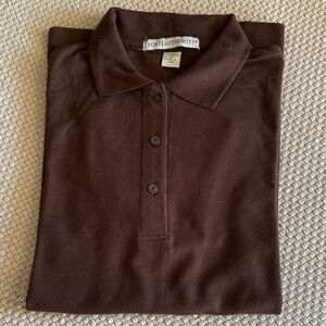 Port Authority Ladies Dark Brown Polo Golf Shirt